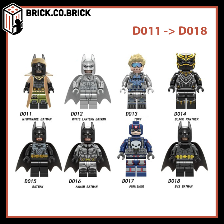 Batman Lego non Đồ Chơi Lắp Ráp Xếp Hình Super Hero Người Dơi D011-D018 -  