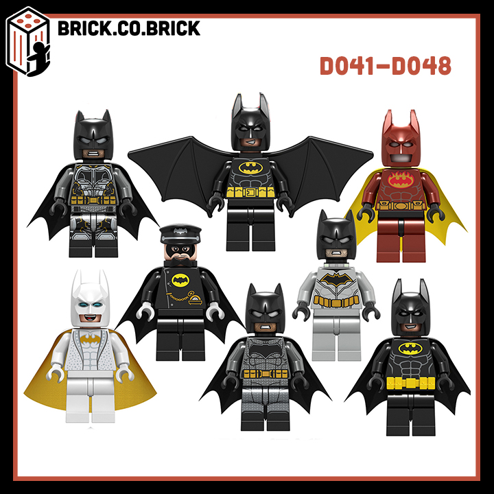Batman Đồ chơi lắp ráp minifig các mô hình nhân vật người dơi loki truyện  tranh phim DC D041-048 