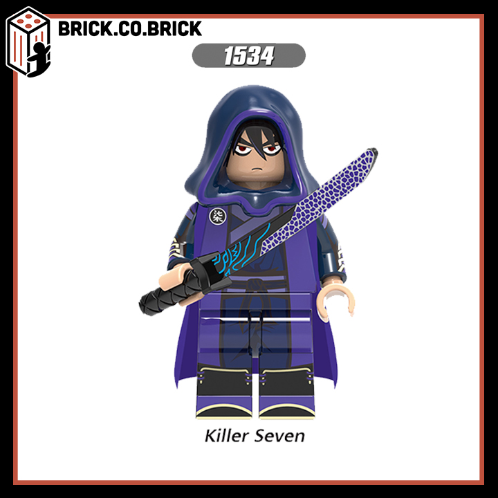Đồ chơi lắp ráp minifigures và Nhân vật Killer Seven trong phim hoạt