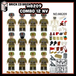 Mô hình lính thế chiến 2 combo 12 nhân vật